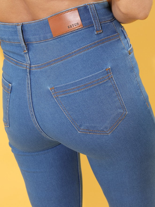 Women Blue Skinny Fit Non Stretchable Jeans