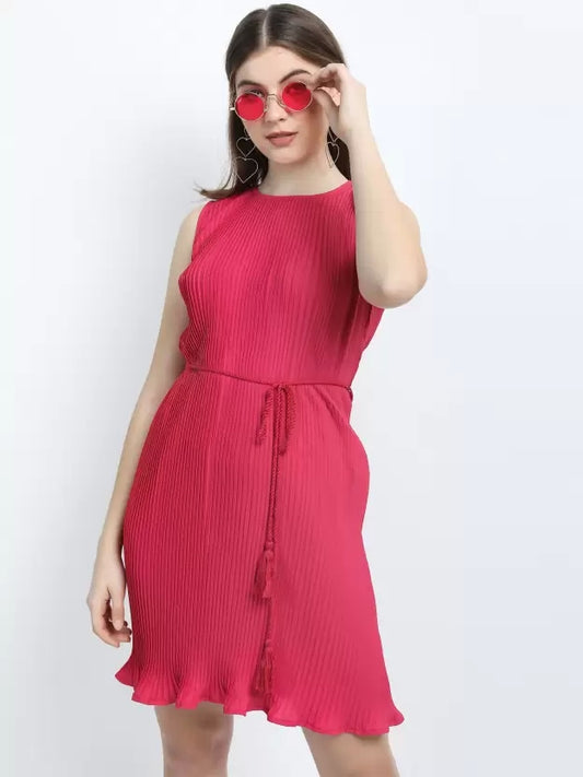 Women Sheath Pink Dress